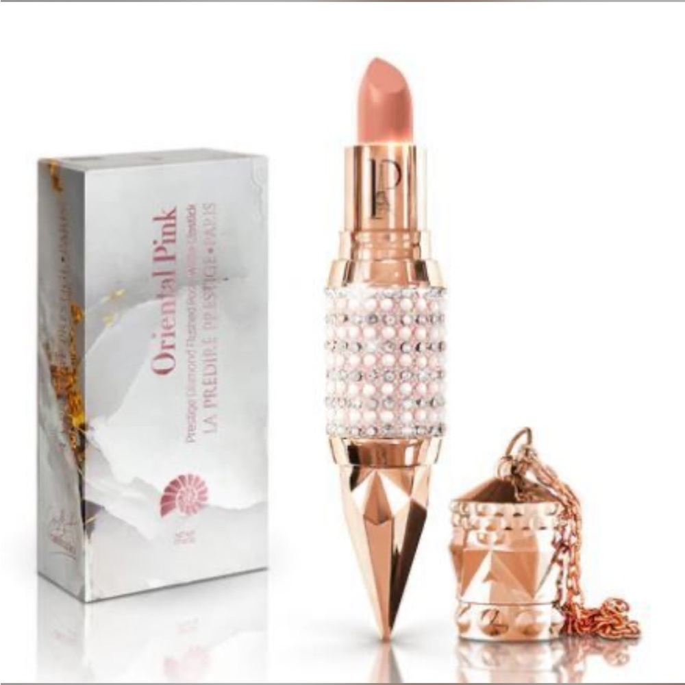 266. La Predire Prestige Diamond Shining Lipstick in the shade "Oriental Pink."